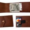Flip Genuine Leather Wallet Brown