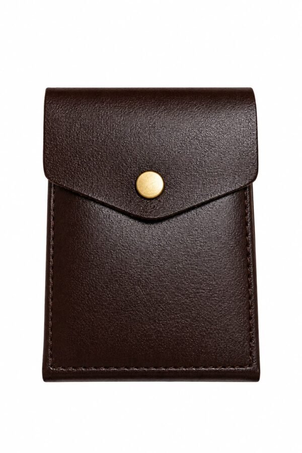 Flip Genuine Leather Wallet - Brown