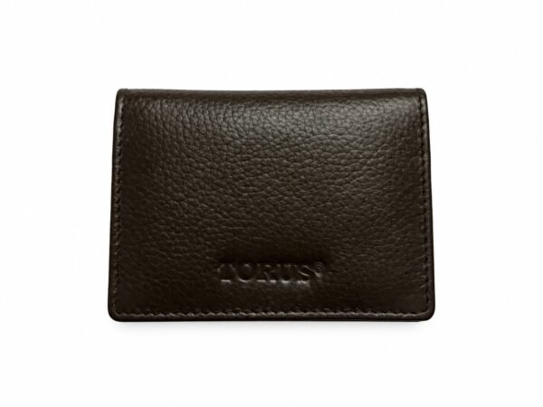 TORUS Genuine Leather Slim Wallet for Men – Dark Brown